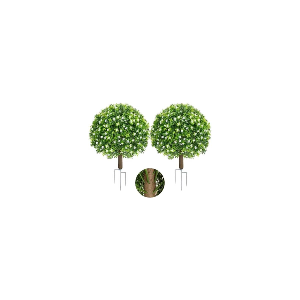 2 Pack 23 7 Artificial Boxwood Topiary Ball Trees Promo Codes - RebateKey
