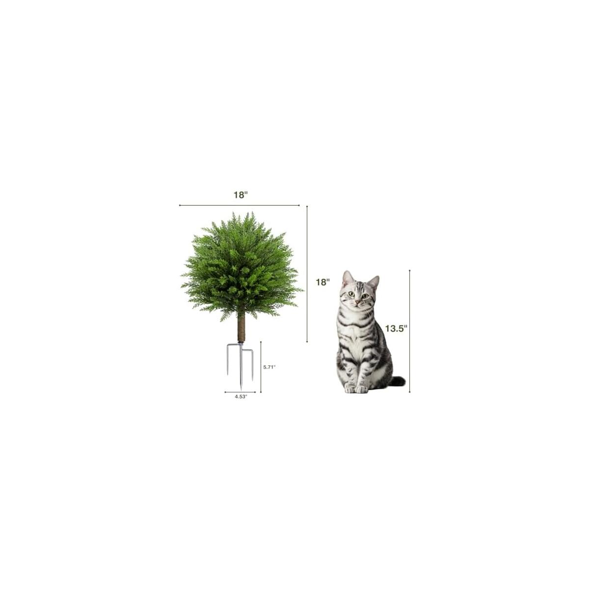 2 Pack 23 7 Artificial Boxwood Topiary Ball Trees Promo Codes - RebateKey