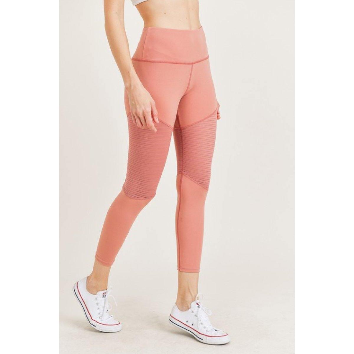 Stripe Mesh Cropped Yoga 1 Deal - RebateKey
