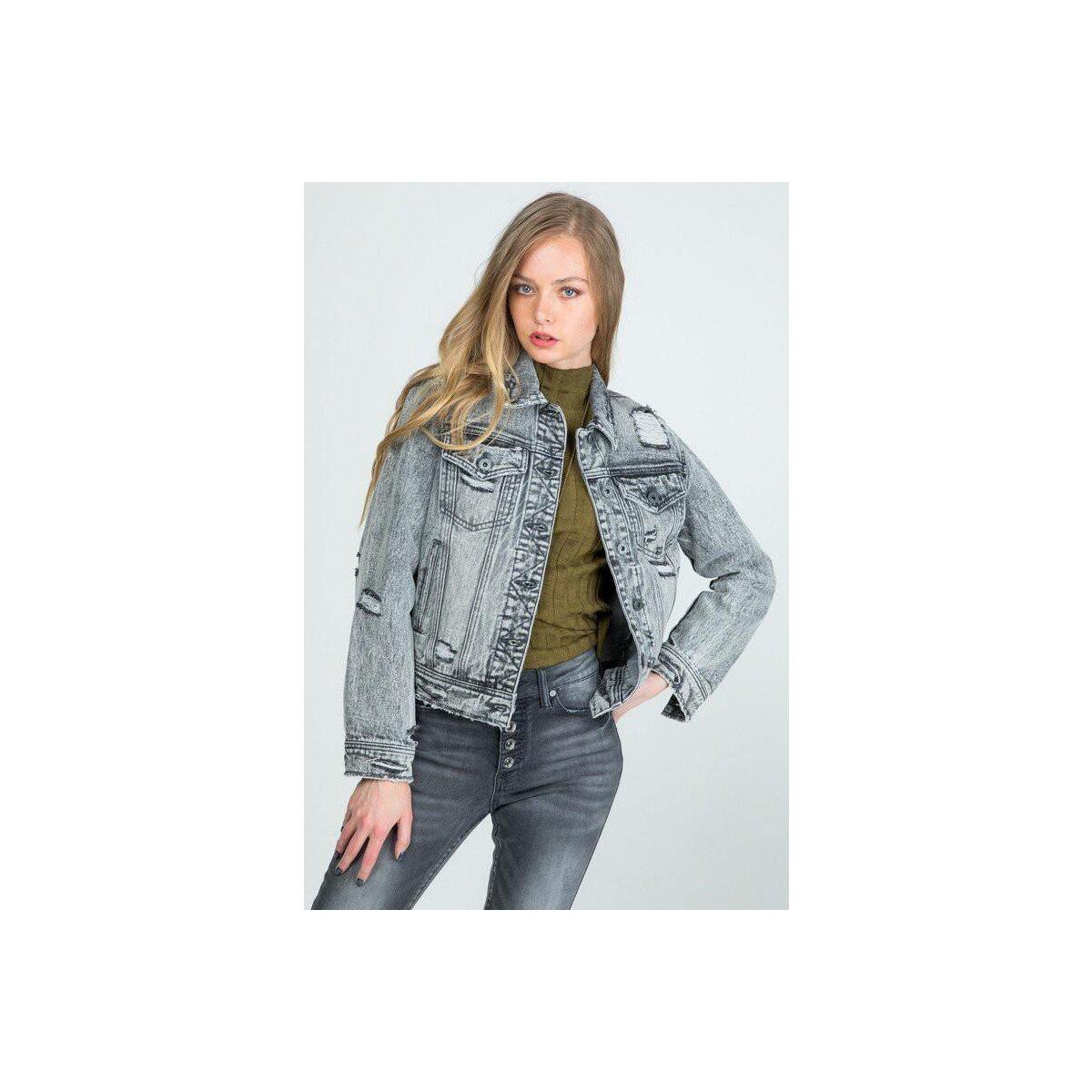 Distressed Gray Denim Jacket Coupons - RebateKey