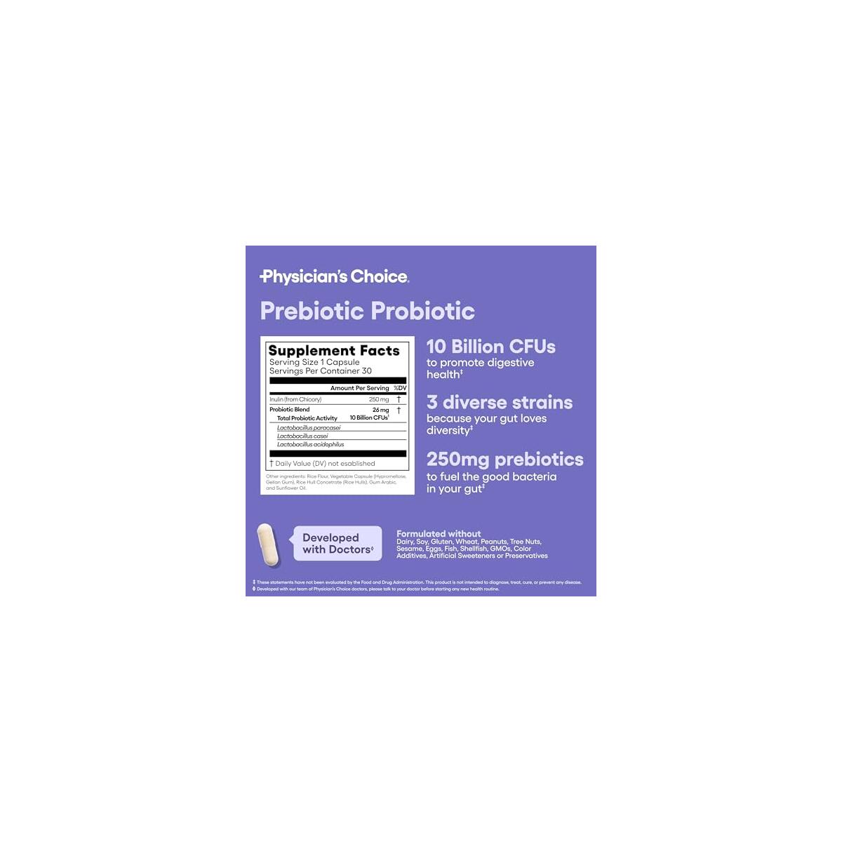 Physicians Choice Prebiotic Probiotic Deals - RebateKey