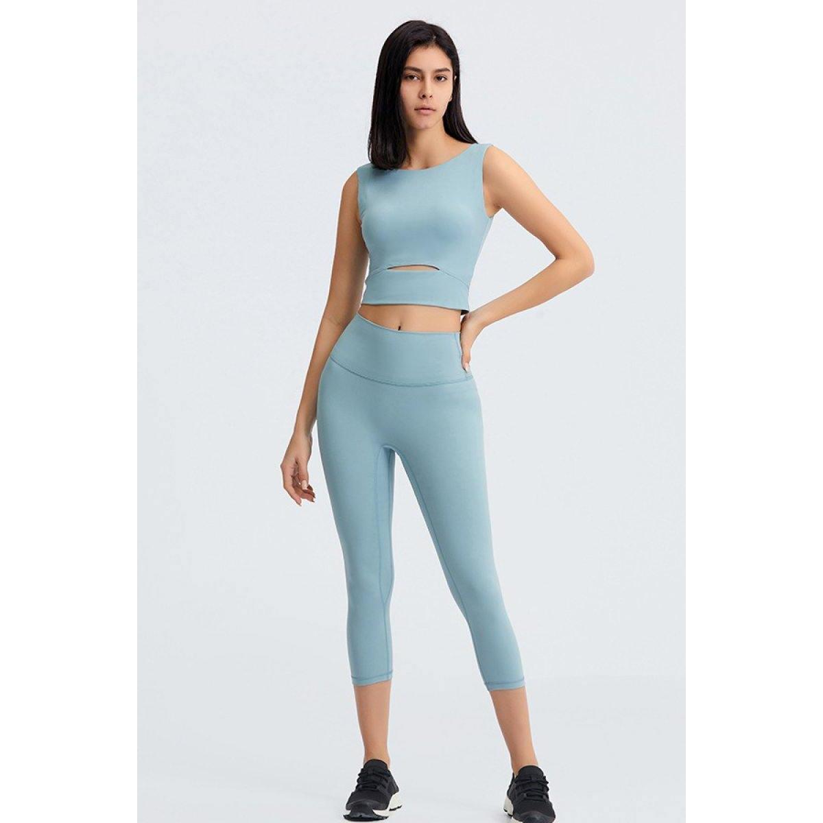 Sleeveless Keyhole Cropped Active Deals - RebateKey