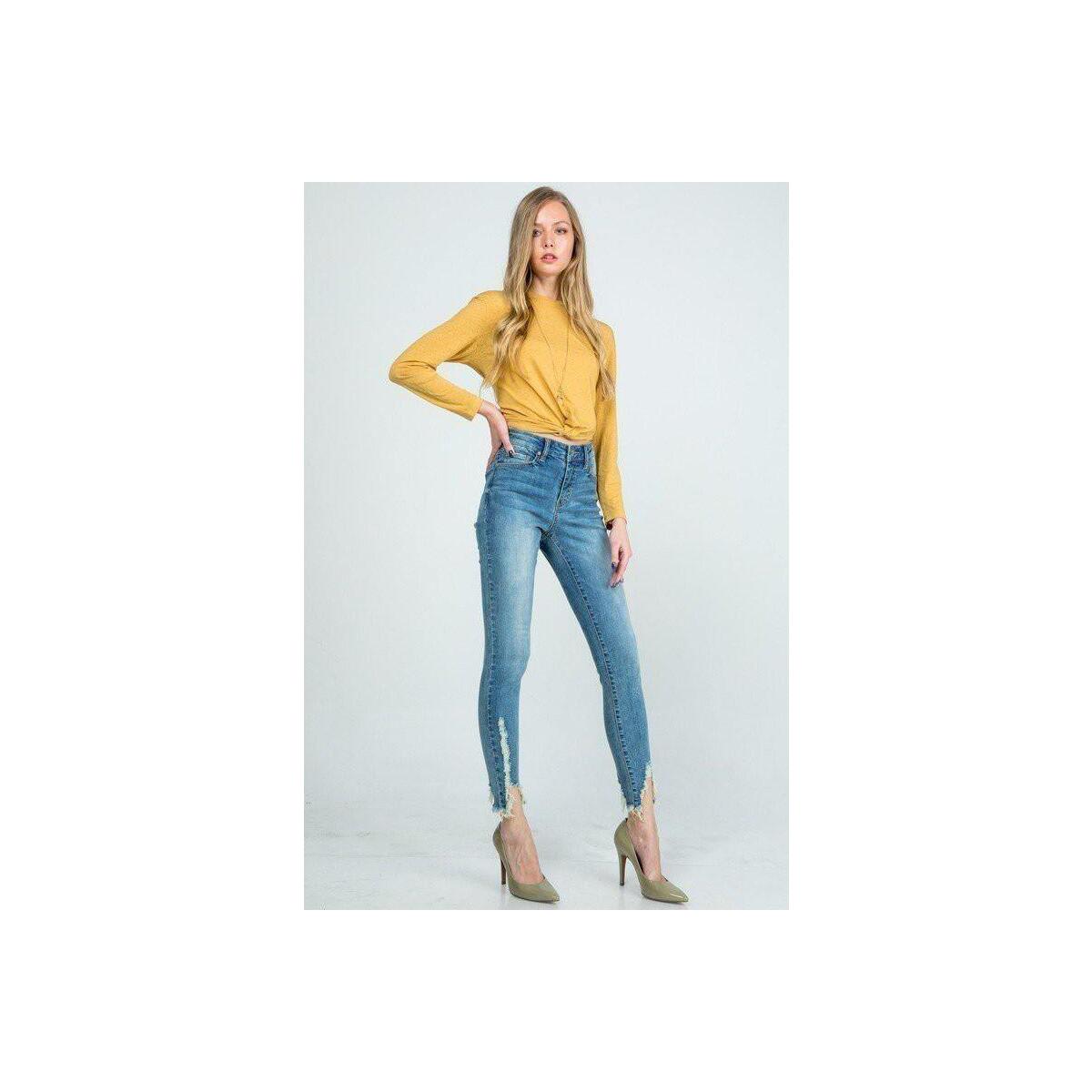 Everyday Distressed Hem Mid Coupon - RebateKey