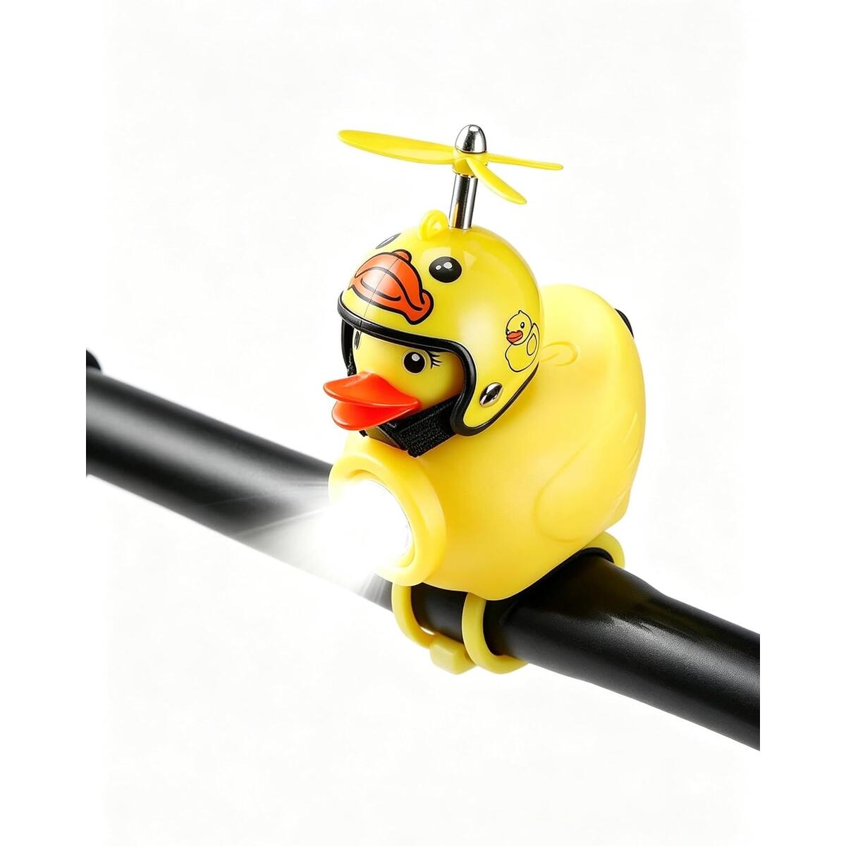 Duck-Shaped Bike Light and Horn 2-in-1, 130 Lumen