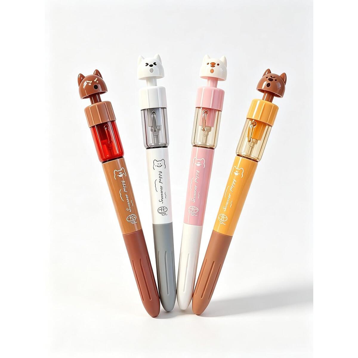 Cartoon Dog 2-in-1 Squirt Water Gun Gel Pen, 0.5mm Fine Tip