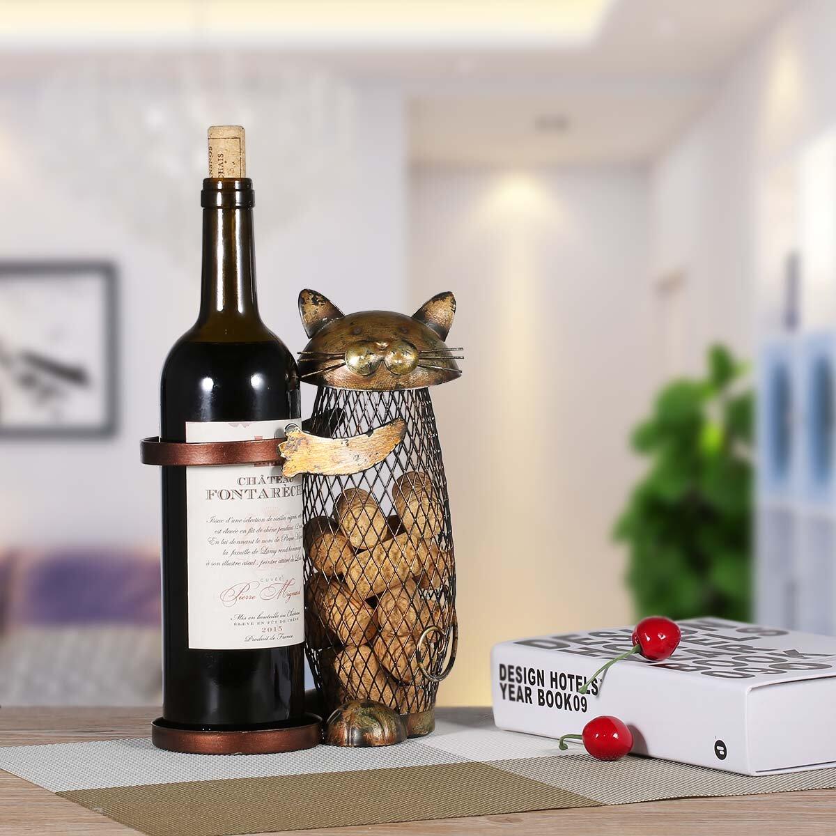 Metal Cat Wine Rack Coupon - RebateKey
