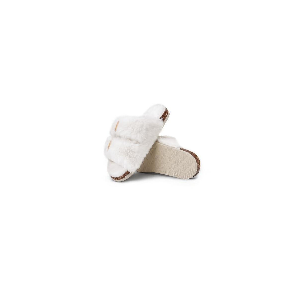 Womens Fuzzy Slippers Comfy Cork Deals - RebateKey