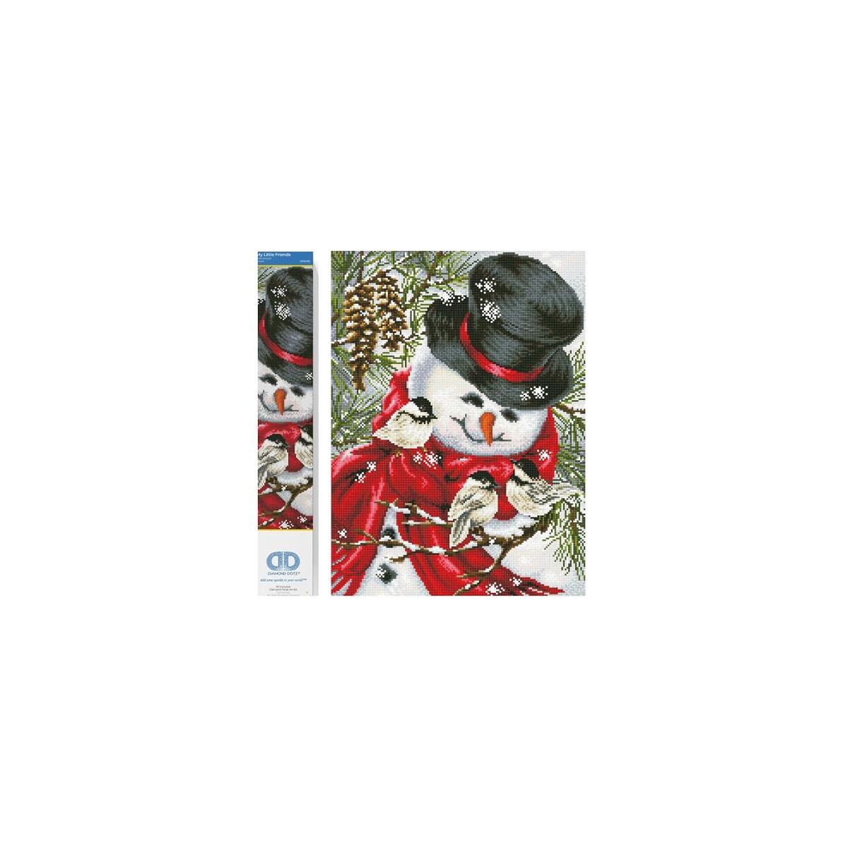 DIAMOND DOTZ My Little Friends Snowman Diamond Painting Kits for Adults - Diamond Art Kits a Relaxing Creative Craft Kit with Dotz Gems 22.4"x16.5"