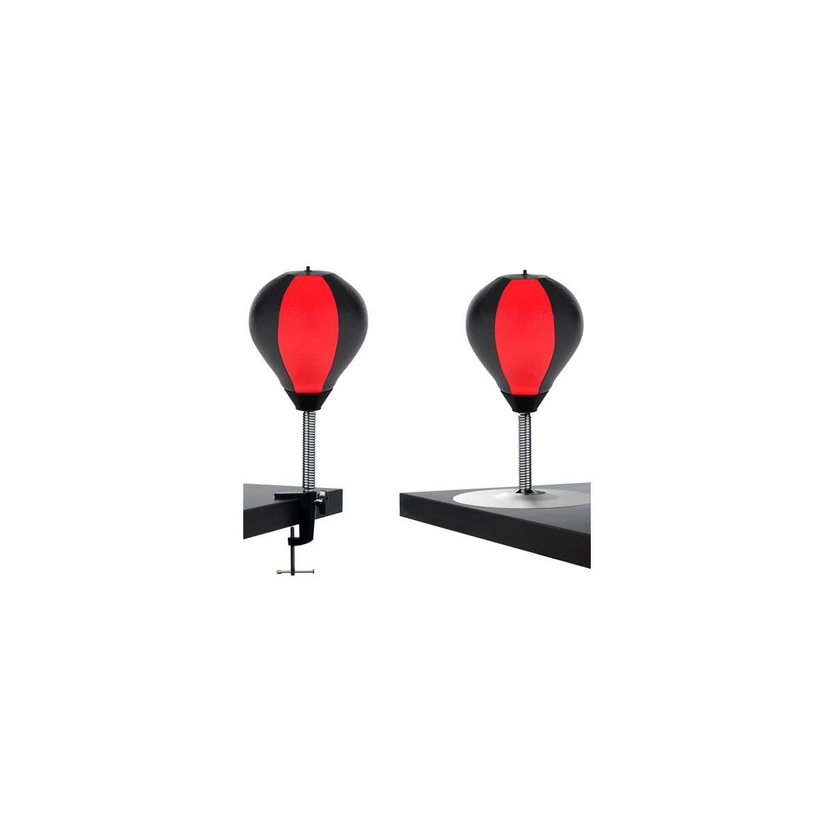 GLACIAL Stress Relief Desktop Punching Bag I Comes with Desk Clamp and Extra Strong Suction Cup