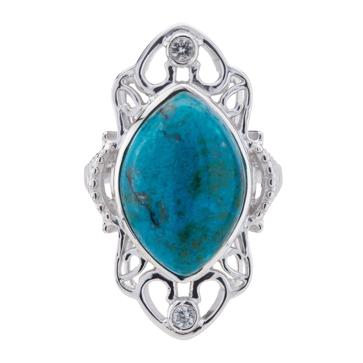 Sterling Silver Marquise Chrysocolla Coupon - RebateKey
