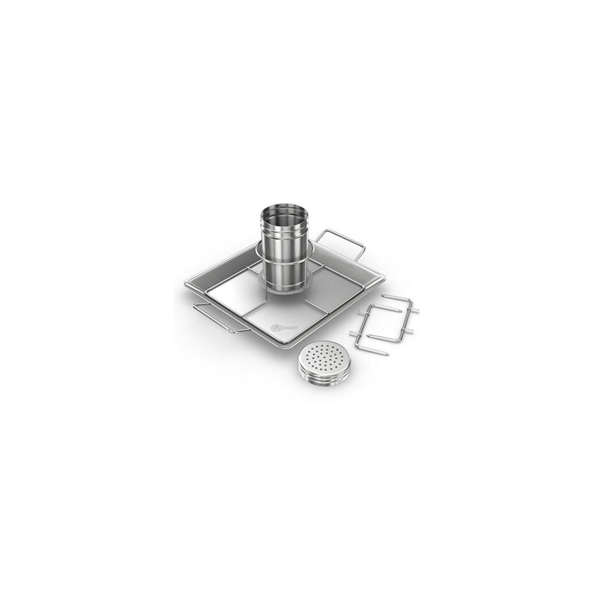 Milisten Vertical Chicken Roaster Rack Stainless Steel Chicken Holder For Outdoor BBQ And Roasting Easy To Clean Design