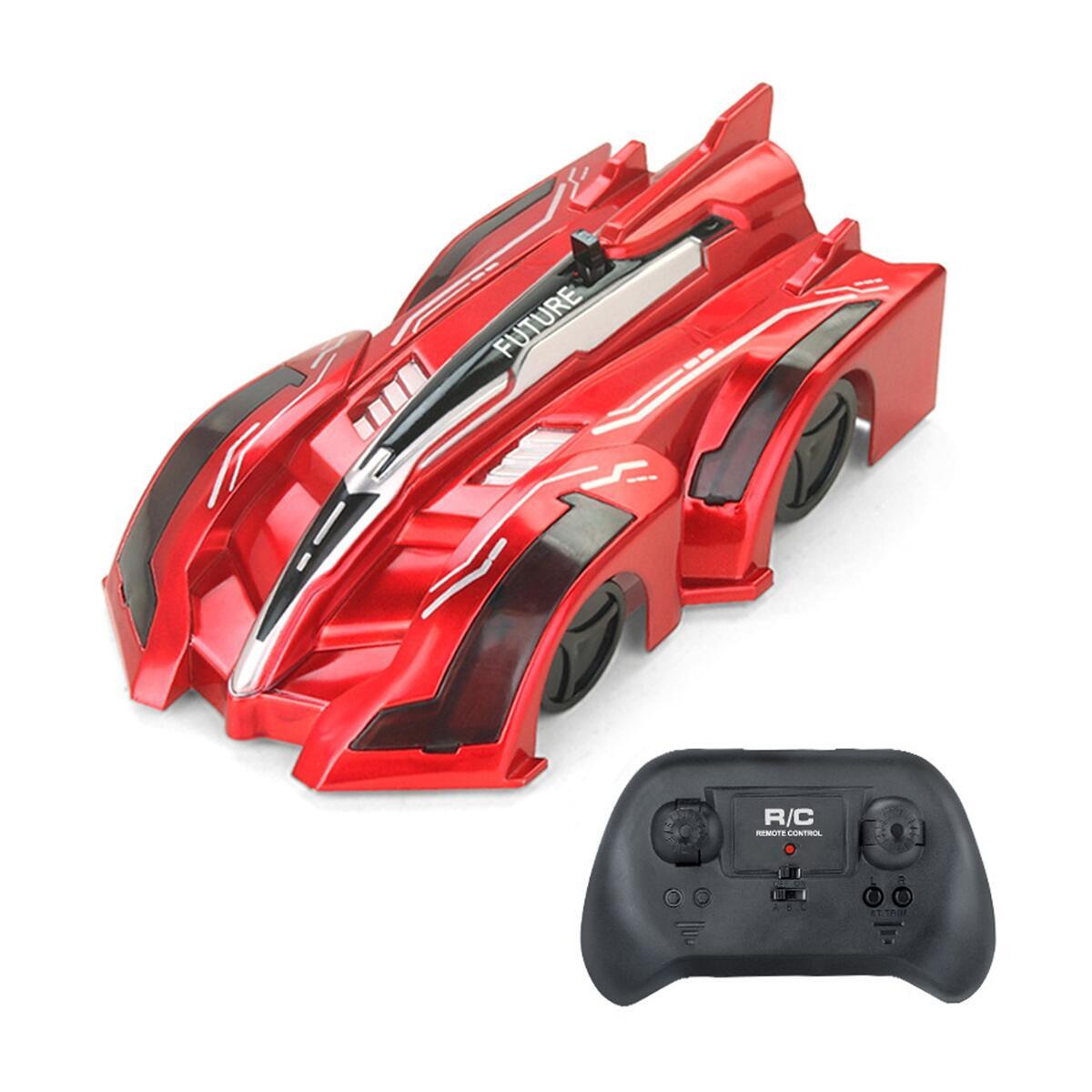 RC Wall Climbing Mini Car Toy Wireless Electric Remote Control Drift Race Toys - red