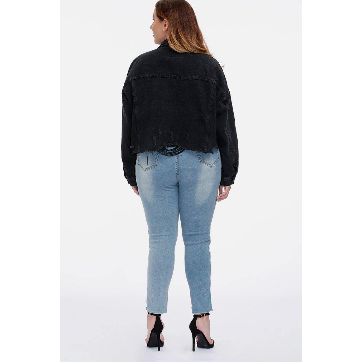 Cropped Black Denim Jacket Promo Code - RebateKey