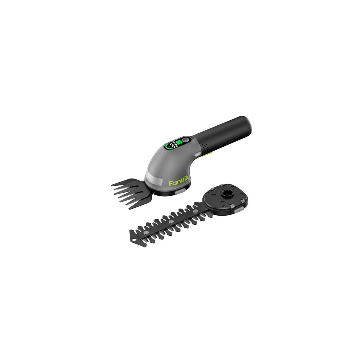 Fanttik Z10 Pro Cordless Hedge Trimmer, 6&rdquo; Shurbbery Trimmer & 3.5&rdquo; Grass Shear, Dual-Mode with Battery Display, Type-C Fast Charge, Two Blades for Yard, Garden, Lawn Care