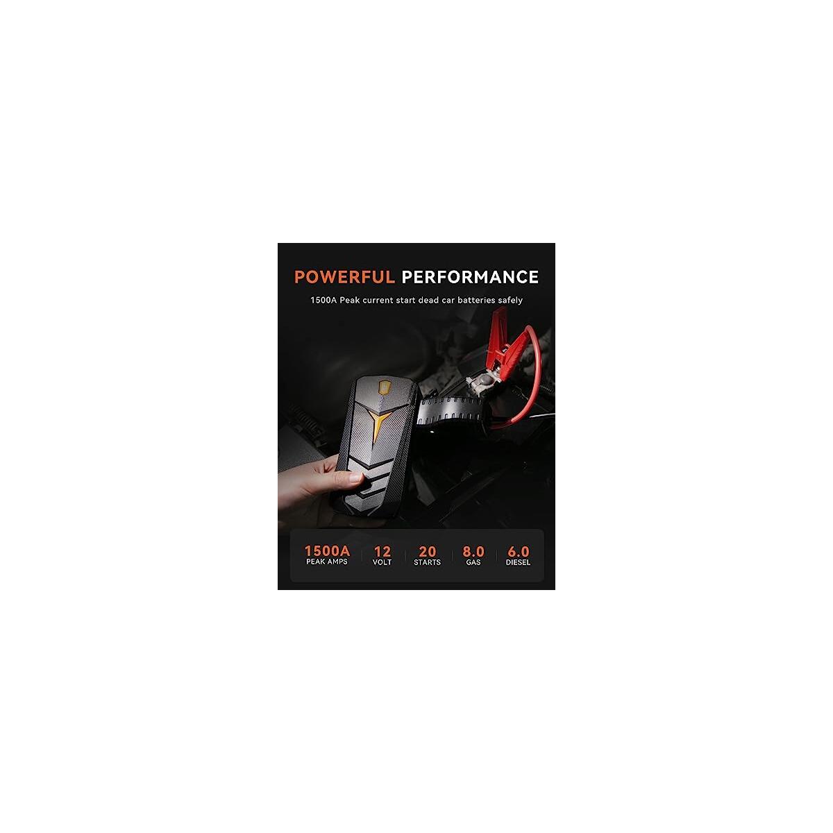 Jump Starter Sunpow 1500a Peak Car Starter For Up Promo Codes - RebateKey