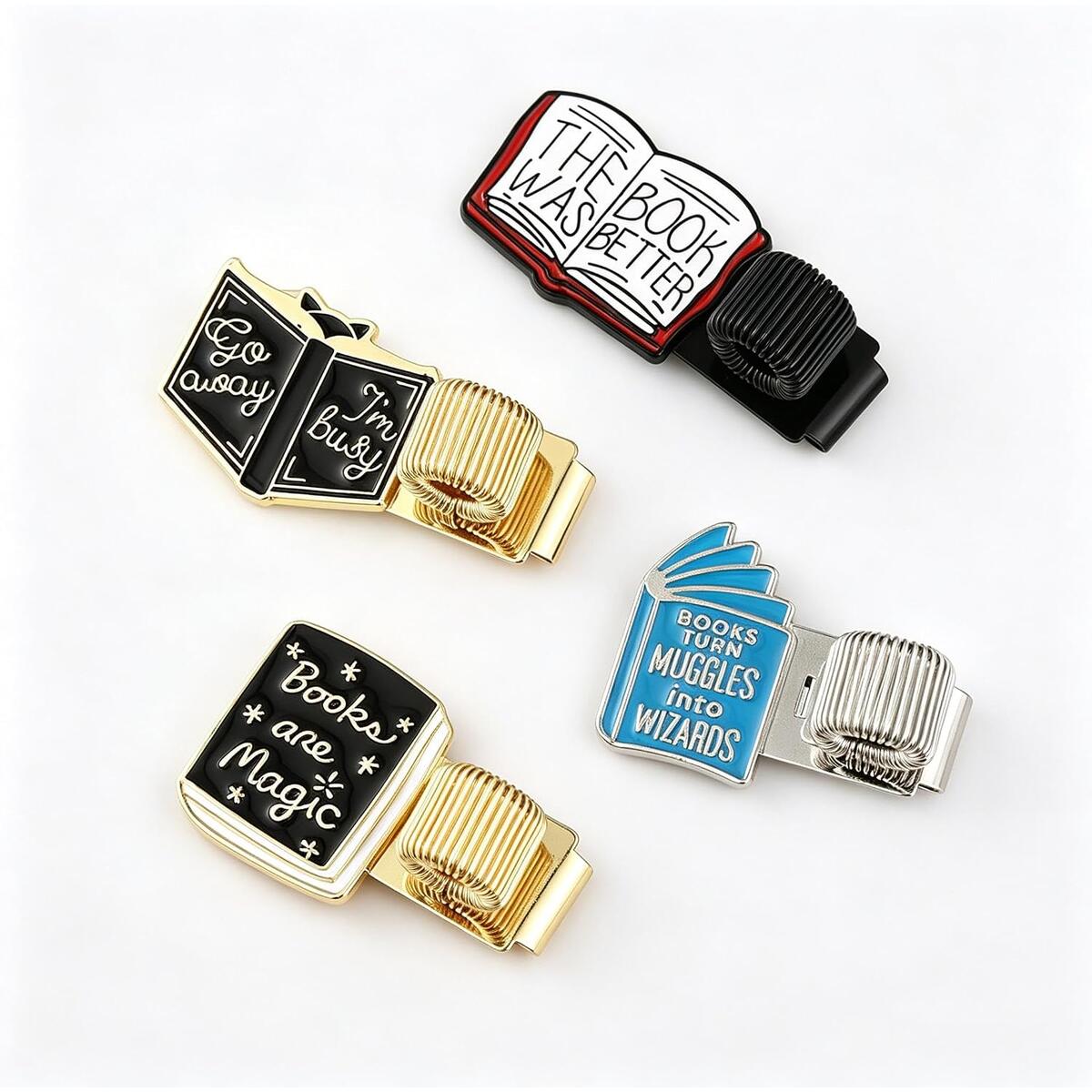 4 Pack Magic Book Pen Clips for Notebook Journal