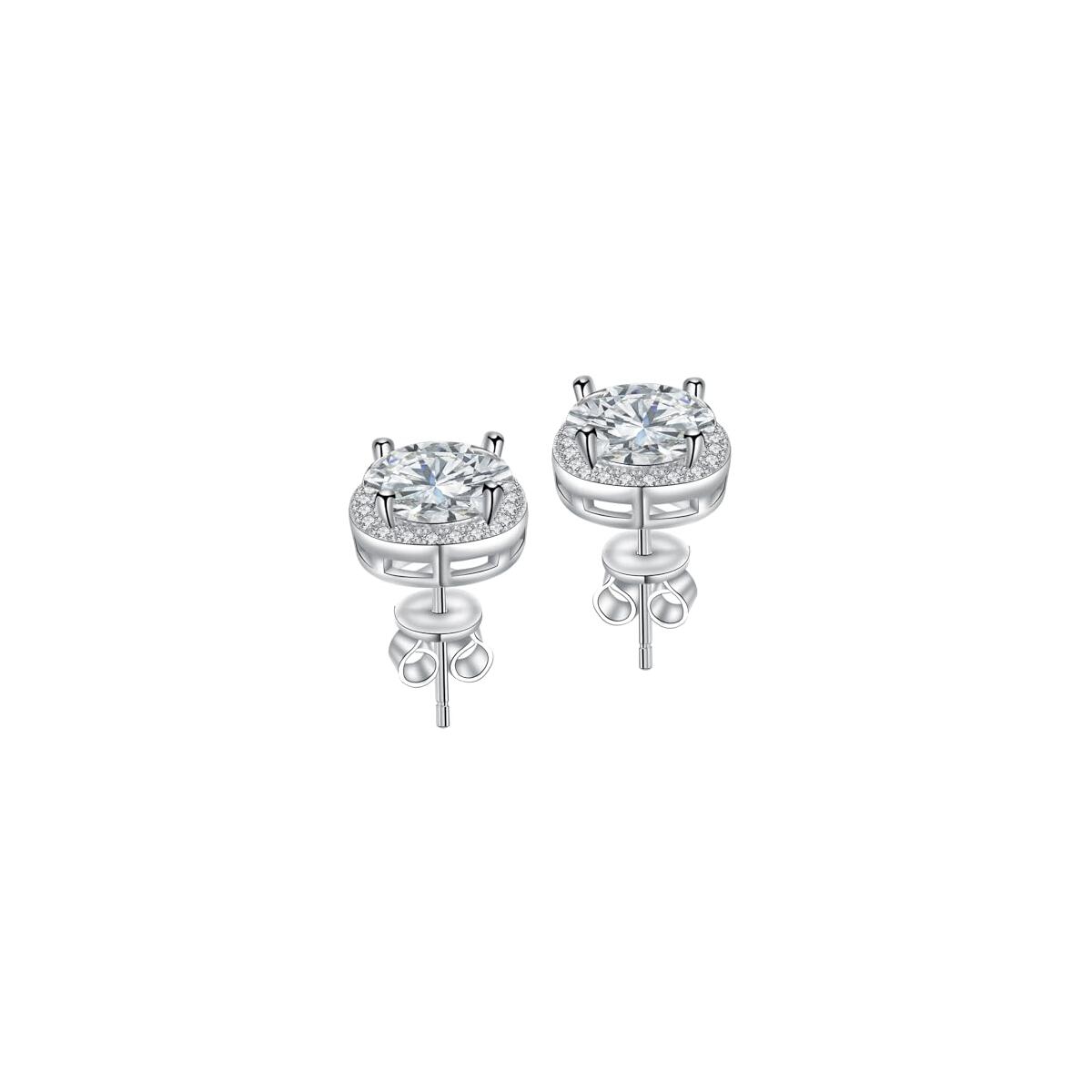 Moissanite Stud Earrings For Womens 3 4 Carat Promo Codes - RebateKey