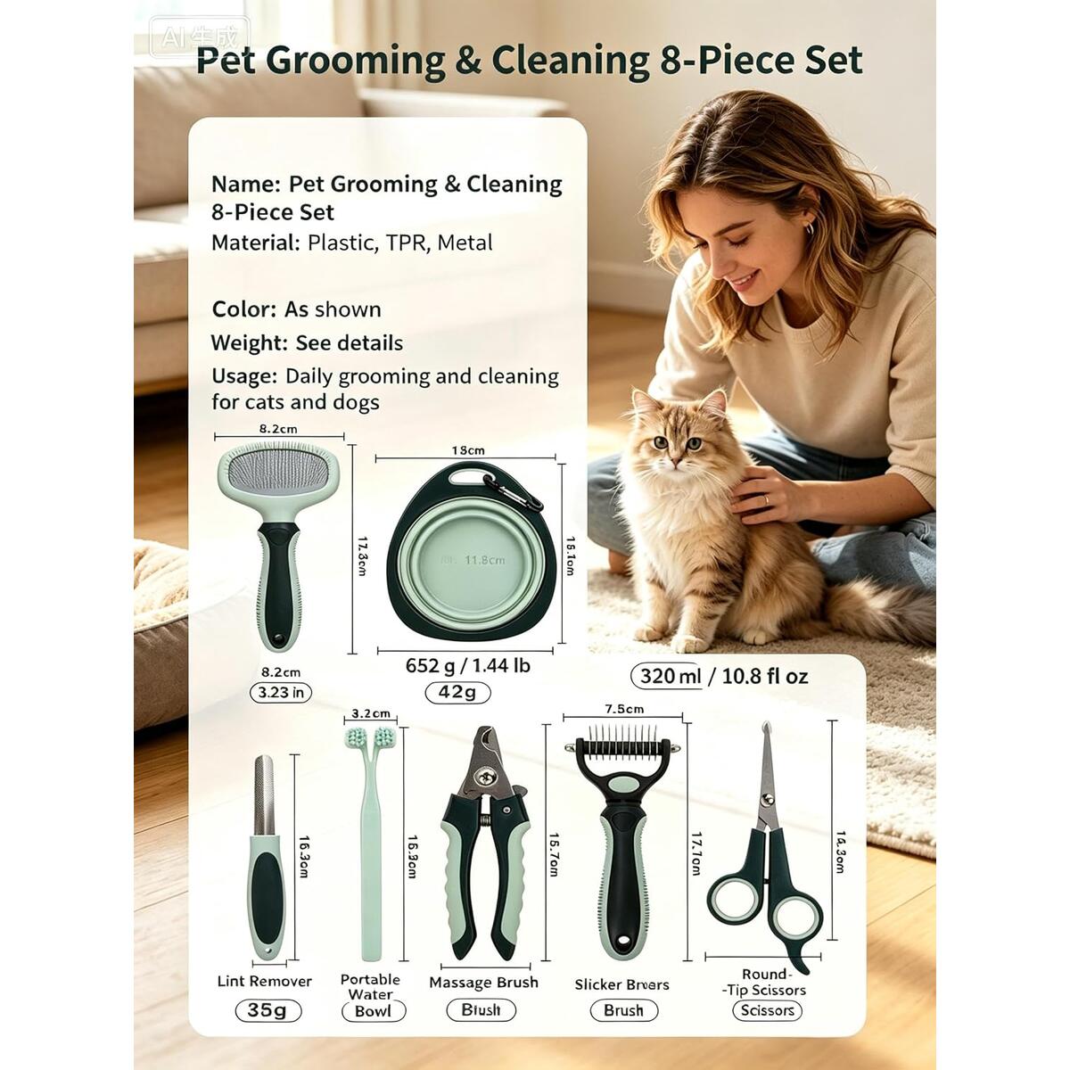 Pet Grooming Kit 8 In 1 Deal - RebateKey