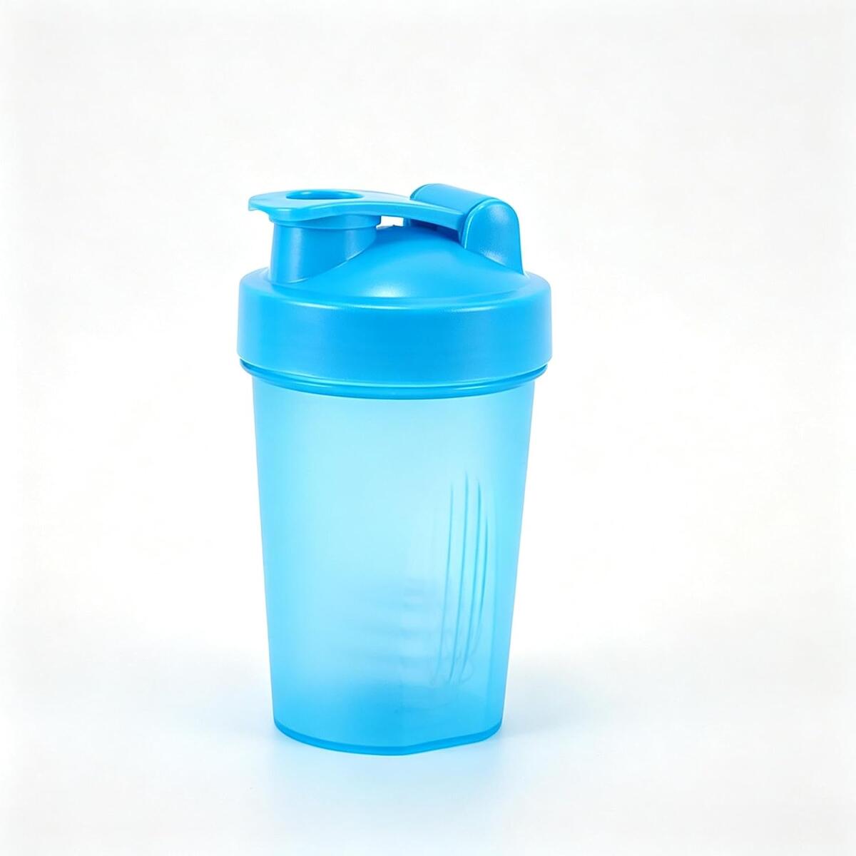 Protein Shaker Bottle with Stainless Steel Whisk Ball, 16.9 OZ