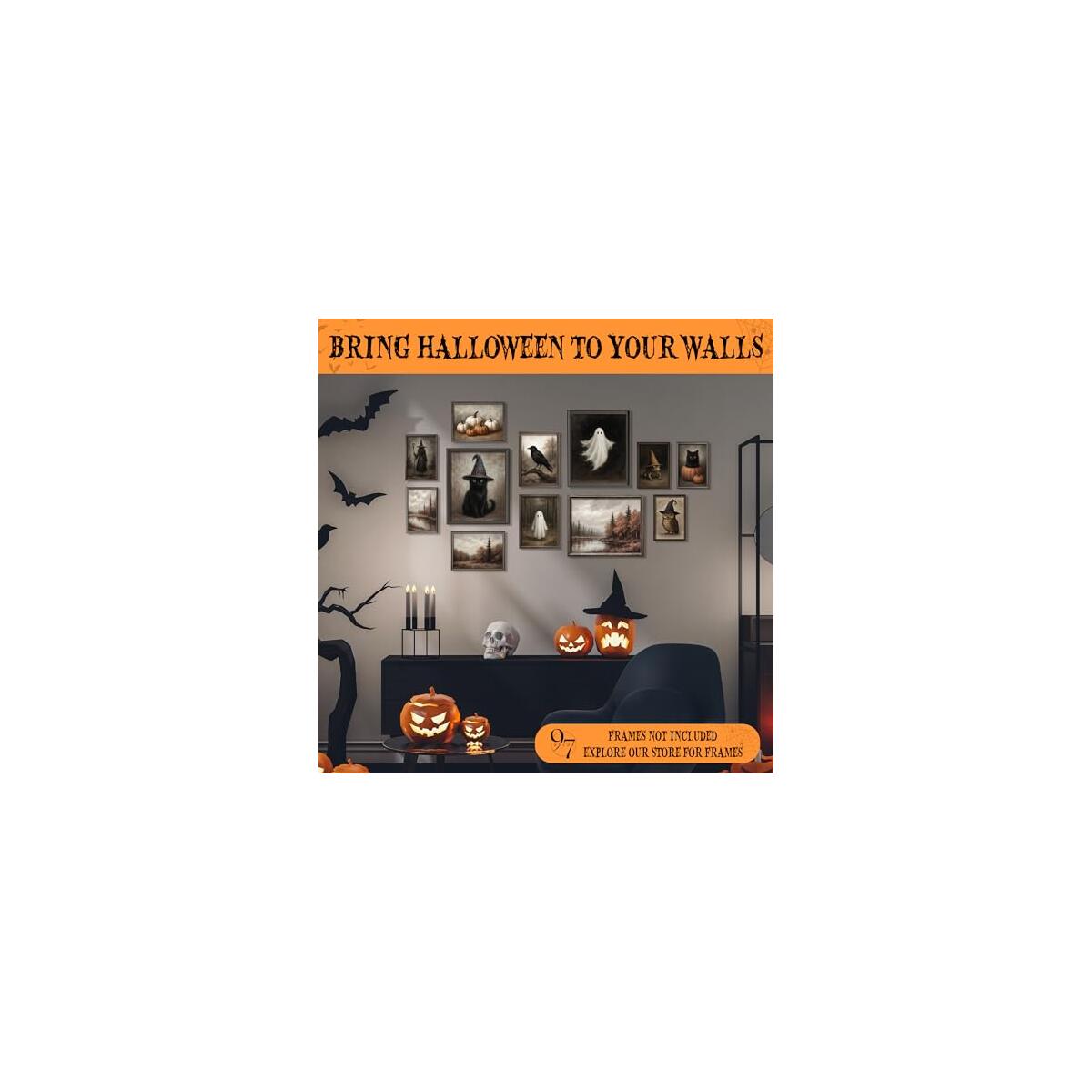 97 Decor Vintage Halloween Wall Art Prints Ghost Coupons - RebateKey
