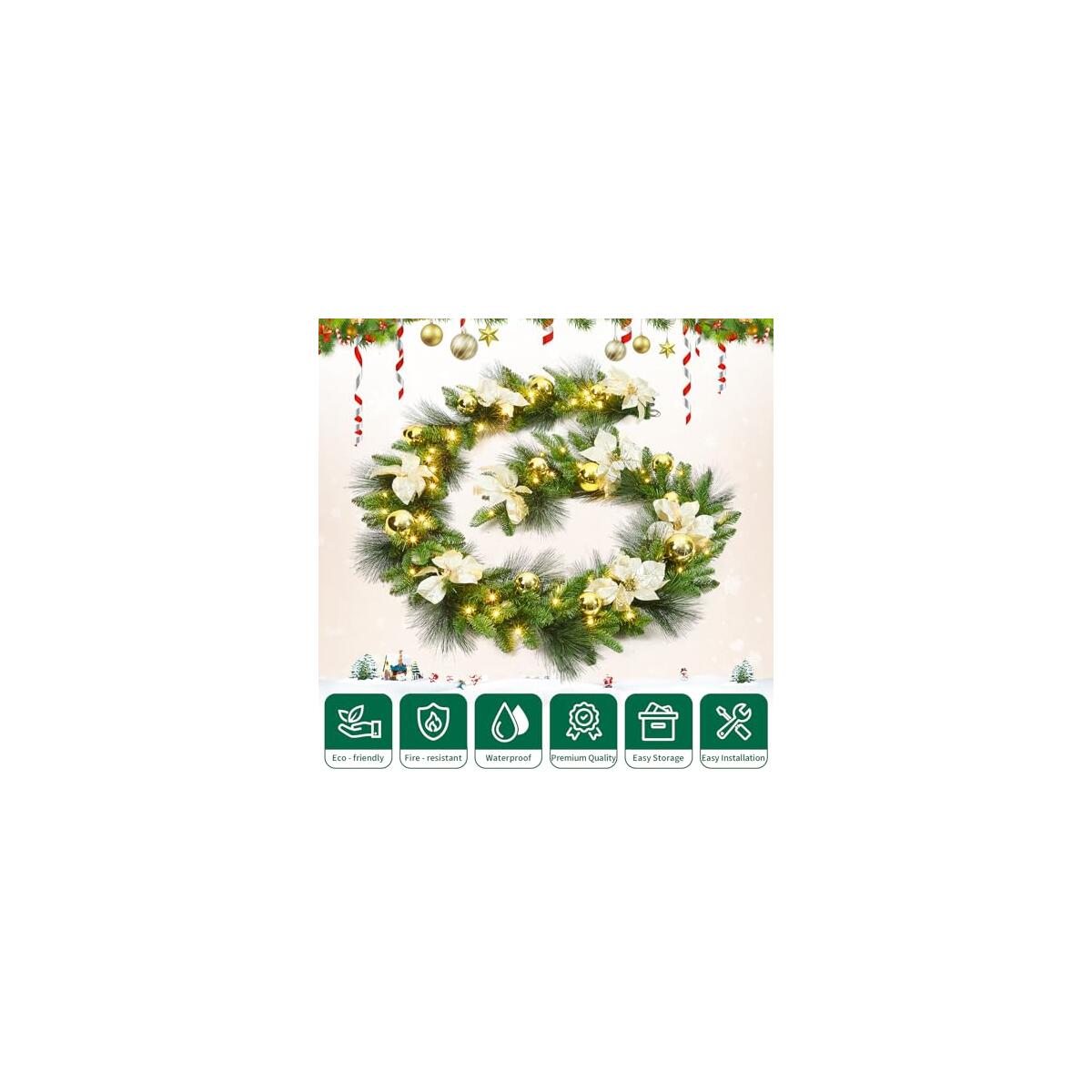 Ft Prelit Christmas Garland Promo Codes - RebateKey