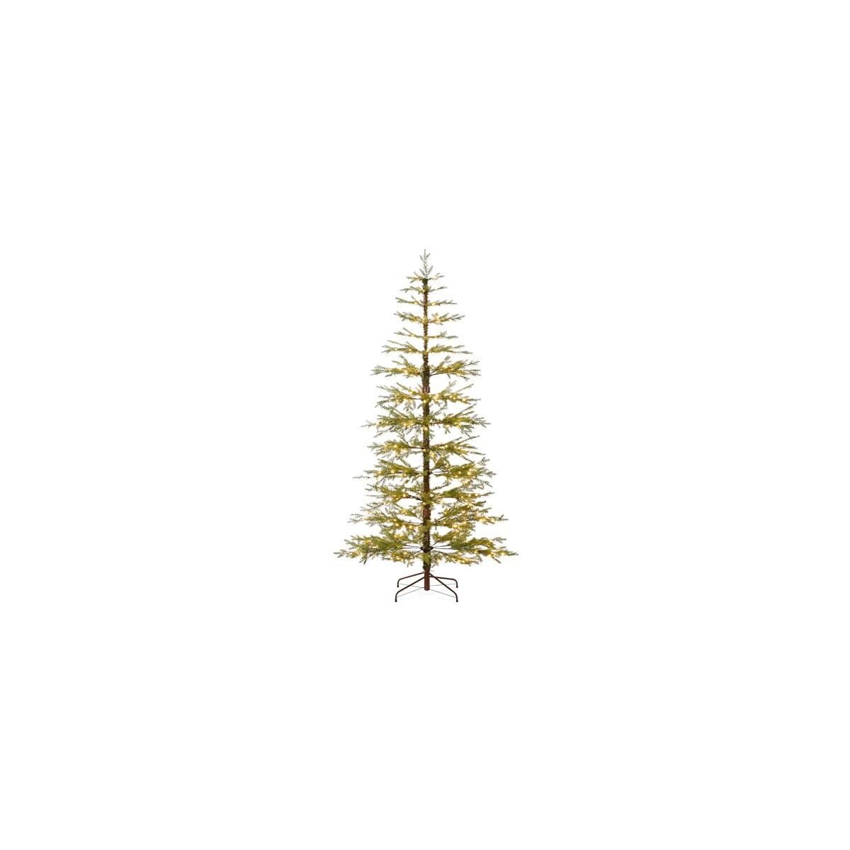 Best Choice Products Pre-Lit Sparse Christmas Tree 12ft Artificial Pine Holiday Décor Aspen Noble Fir w/ 2-in-1 White & Multicolor LED Lights