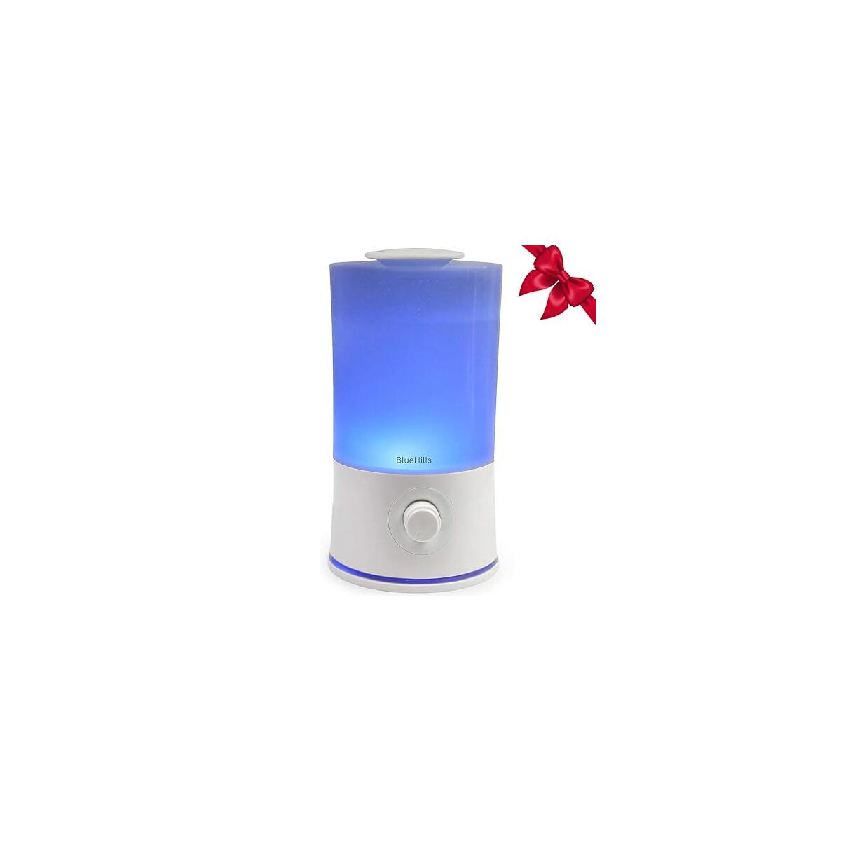 BlueHills Premium 2000 ML XL Large Essential Oil Diffuser Aromatherapy Humidifier for Large Room Home 40 Hour Run Huge Coverage Area 2 Liter Extra Large Capacity Huge Diffuser High Mist White E001