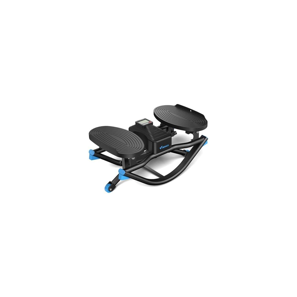 Merach Rocking Steppers for Exercise at Home, 3D Motion Stair Stepper with Resistance Bands for Full Body Workout & Low-Impact Balance Board, 330 LBS Loading Capacity Exercise Equipment