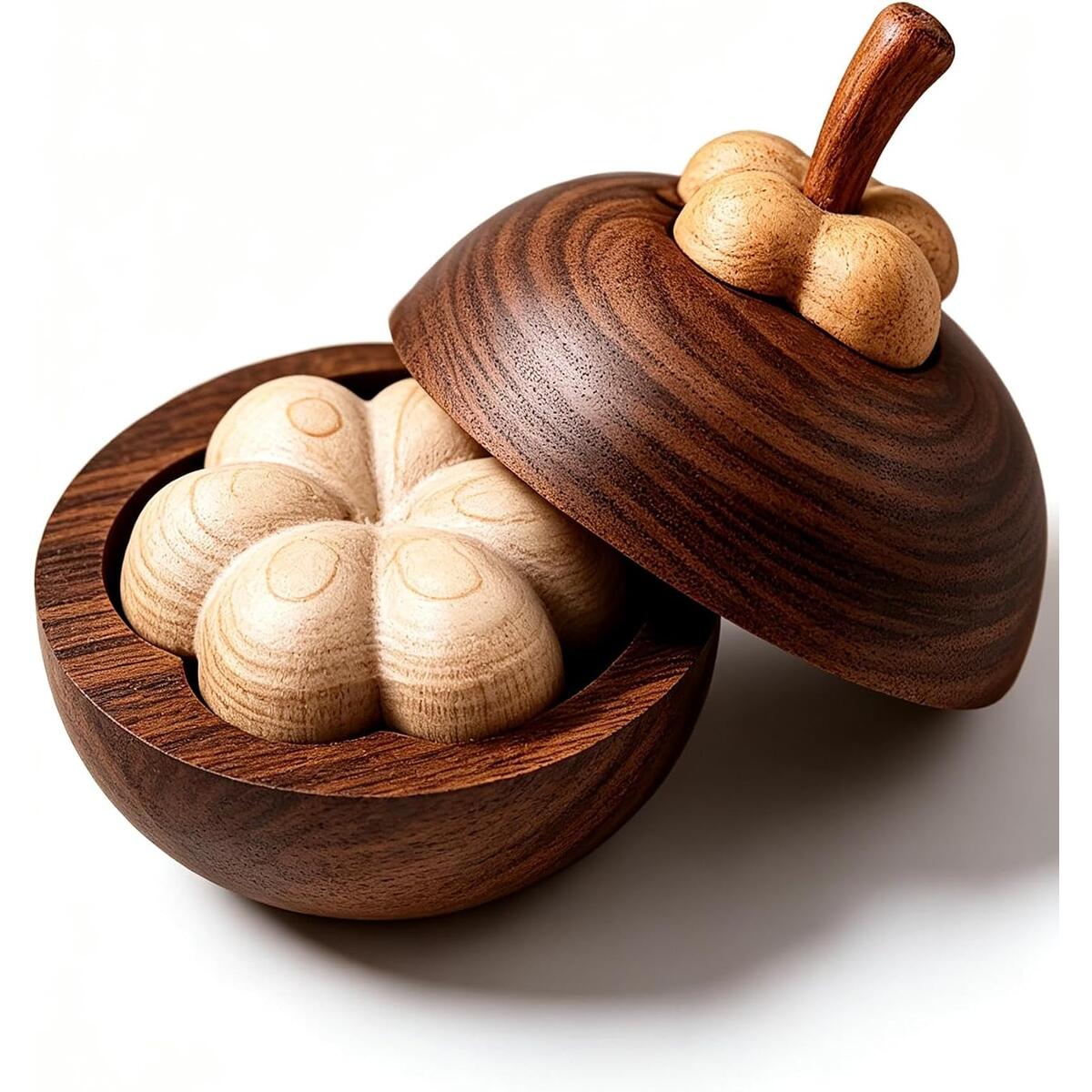 Natural Walnut Wood Mangosteen Aromatherapy Diffuser