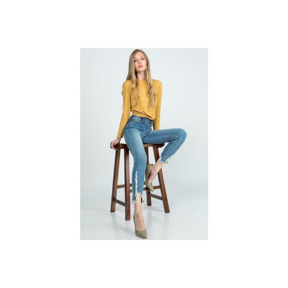 Everyday Distressed Hem Mid Coupon - RebateKey