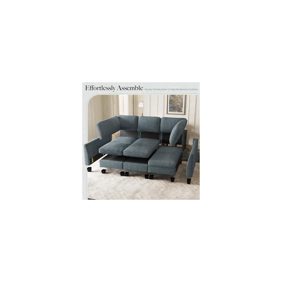 Belffin Sectional Sleeper Sofa Bed Coupons - RebateKey