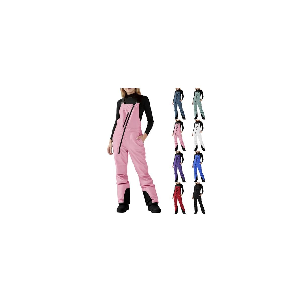 Kids Snow Pants Girls Boys Snow Bibs Waterproof Insulated Overalls Winter Snowsuit Snowboard Pants with Multi Pockets