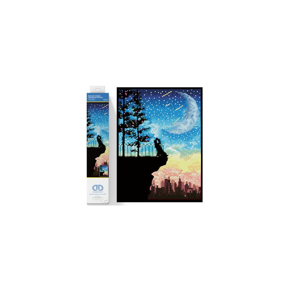 DIAMOND DOTZ Romantic Heights Scenery Diamond Painting Kits for Adults - Diamond Art Kits a Relaxing Creative Craft Kit with Dotz Gems 16"x12"