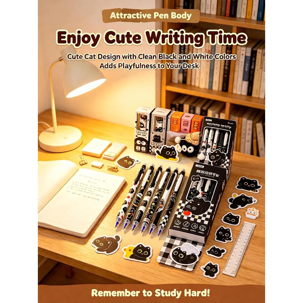 Kawaii Black Cat Erasable Coupons - RebateKey