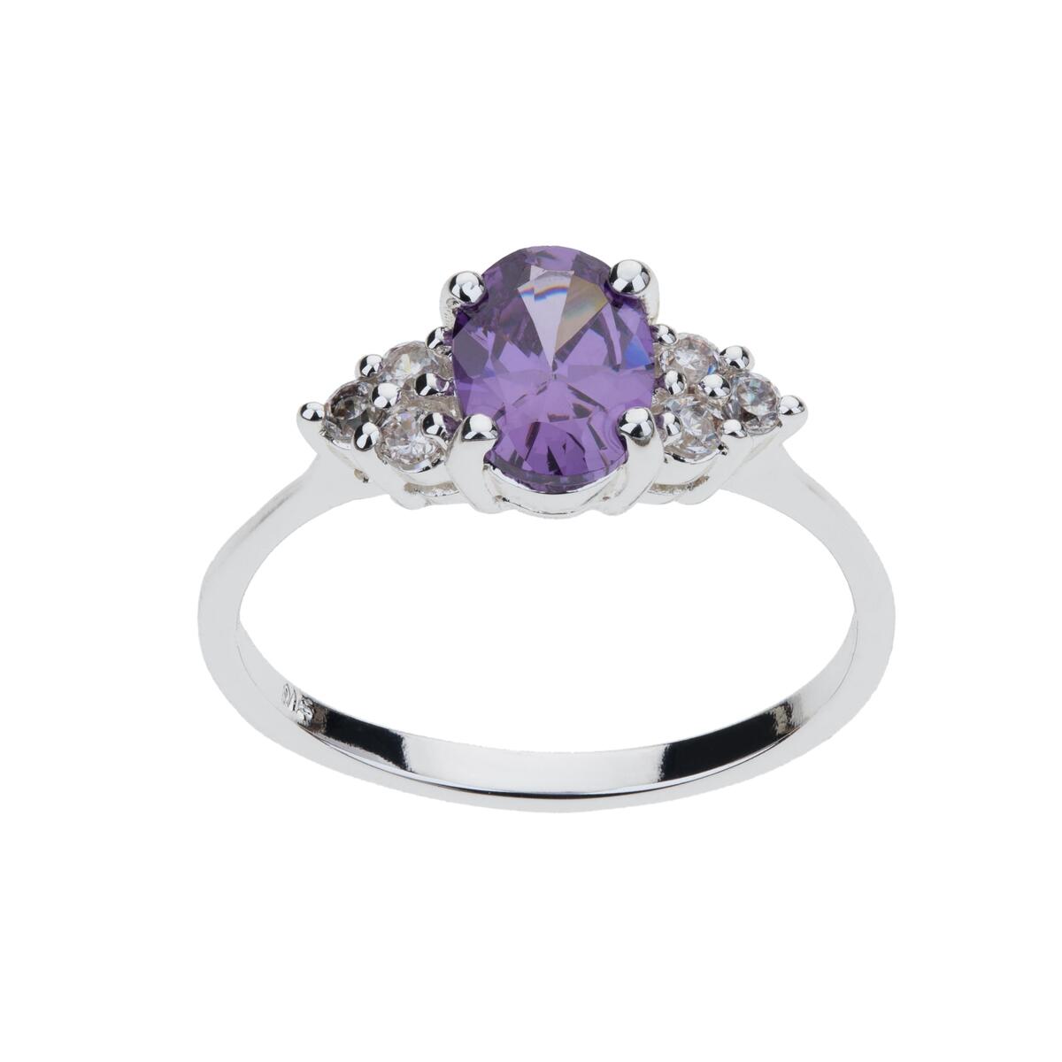Silver Amethyst Cz Classic Deals - RebateKey