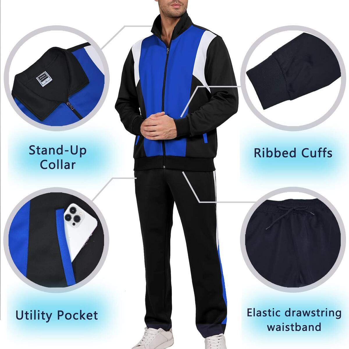 Mens Sports Tracksuit Sets Casual Promo Codes - RebateKey