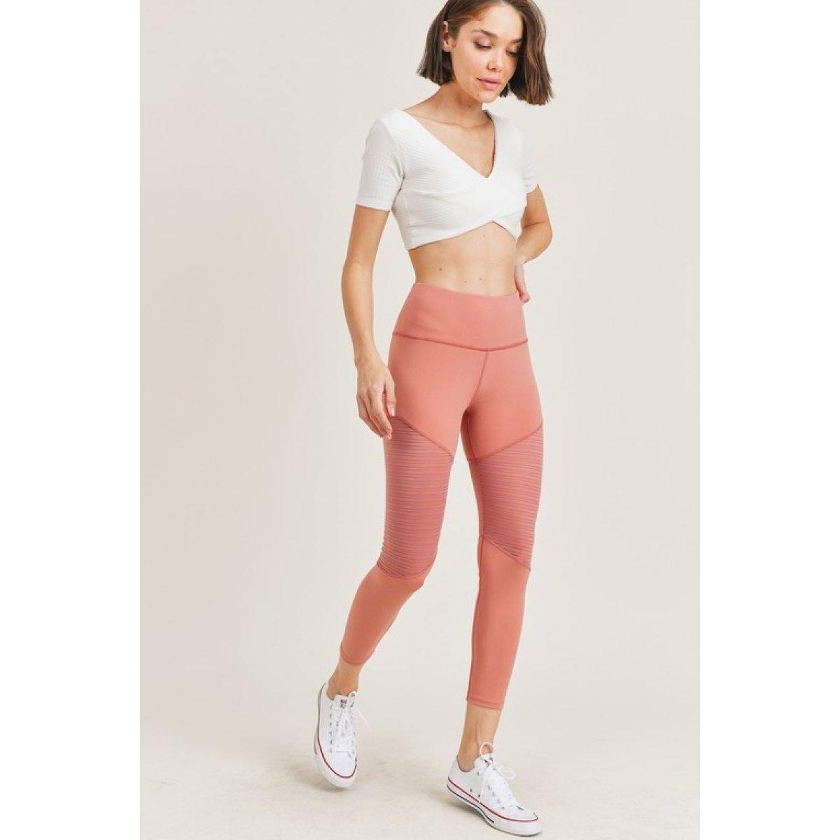 Stripe Mesh Cropped Yoga 1 Deal - RebateKey