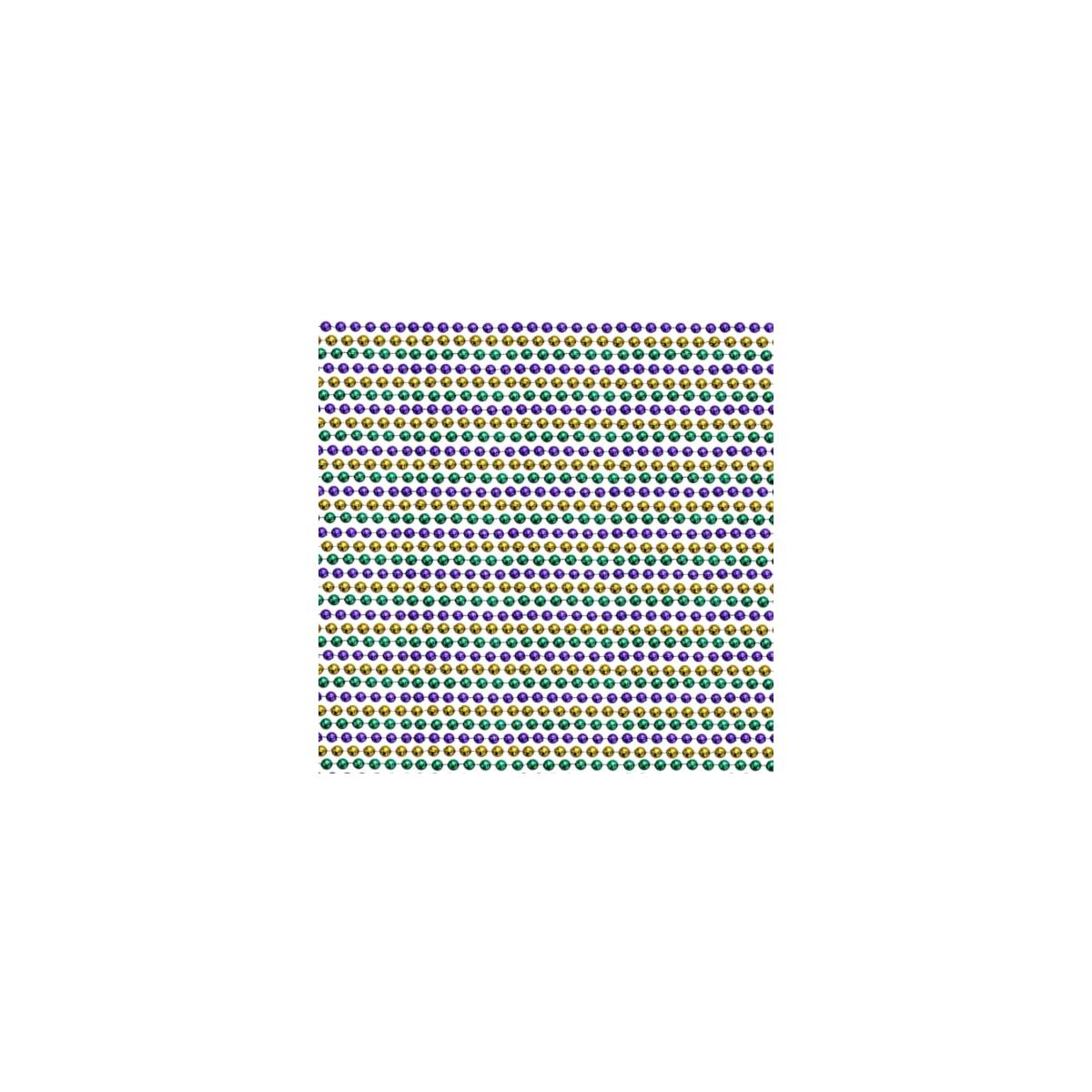 33 inch 07mm Round Metallic Purple Gold and Green Beads - 6 Dozen (72 necklaces)