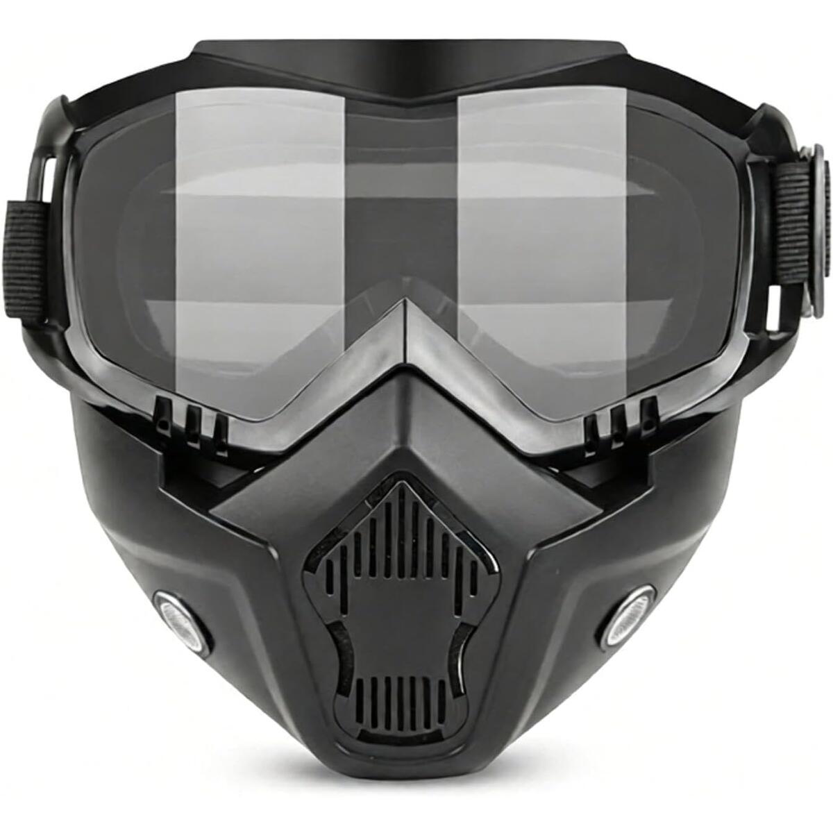 Full-Face Goggle Mask with Interchangeable PC Lenses