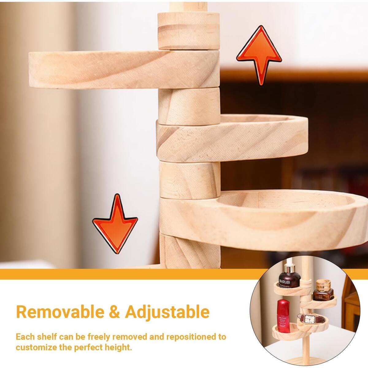 Wooden Tier Rotating Display Deals - RebateKey