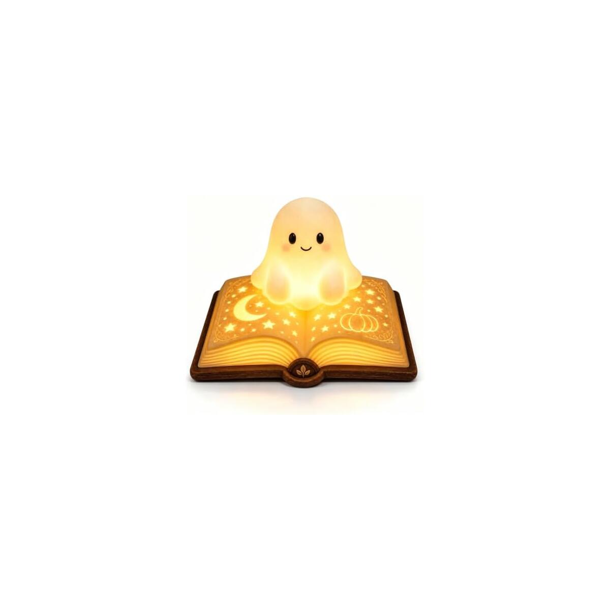 Ghost Night Light USB Tap Control Magic Book Lamp
