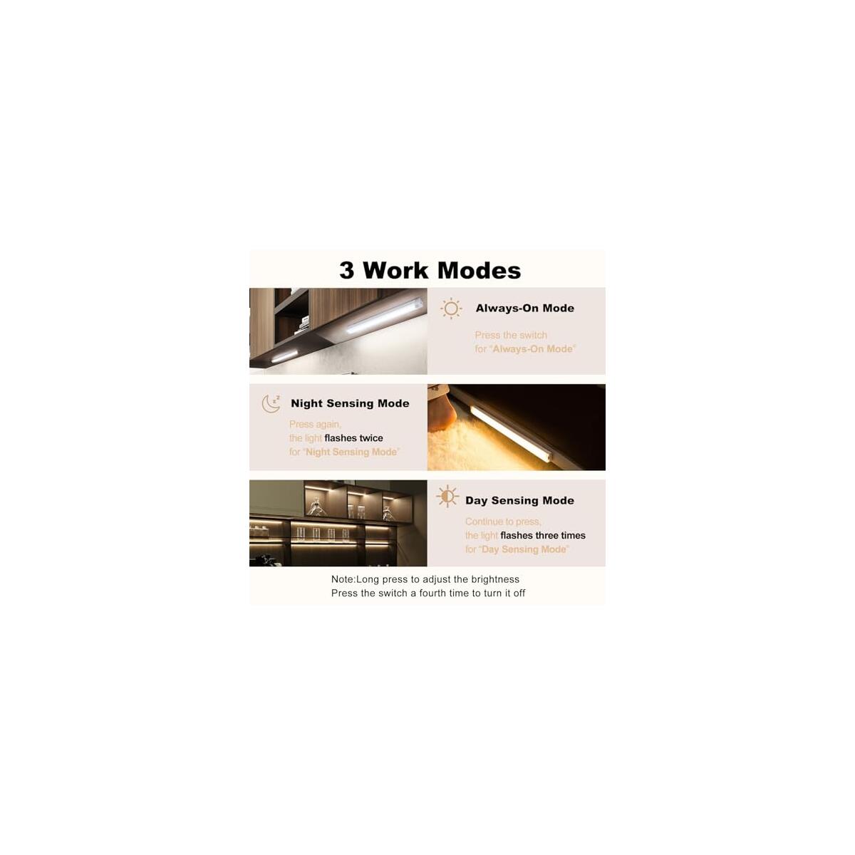 6 Pack Motion Sensor Magnetic Under Cabinet Light Coupons - RebateKey