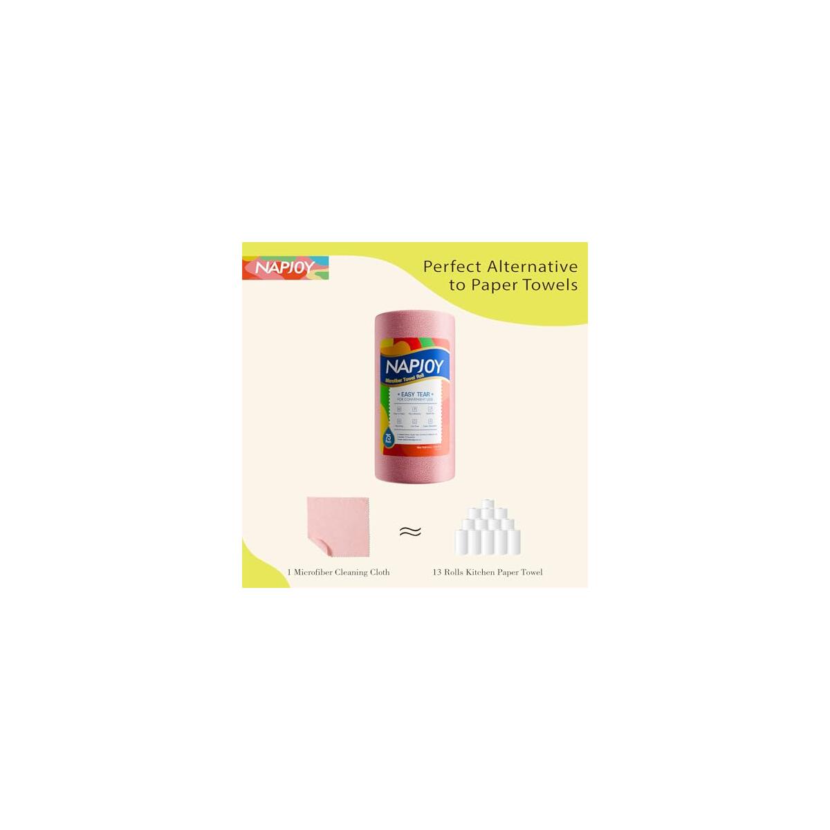 Napjoy Microfiber Cleaning Cloth Roll Promo Code - RebateKey