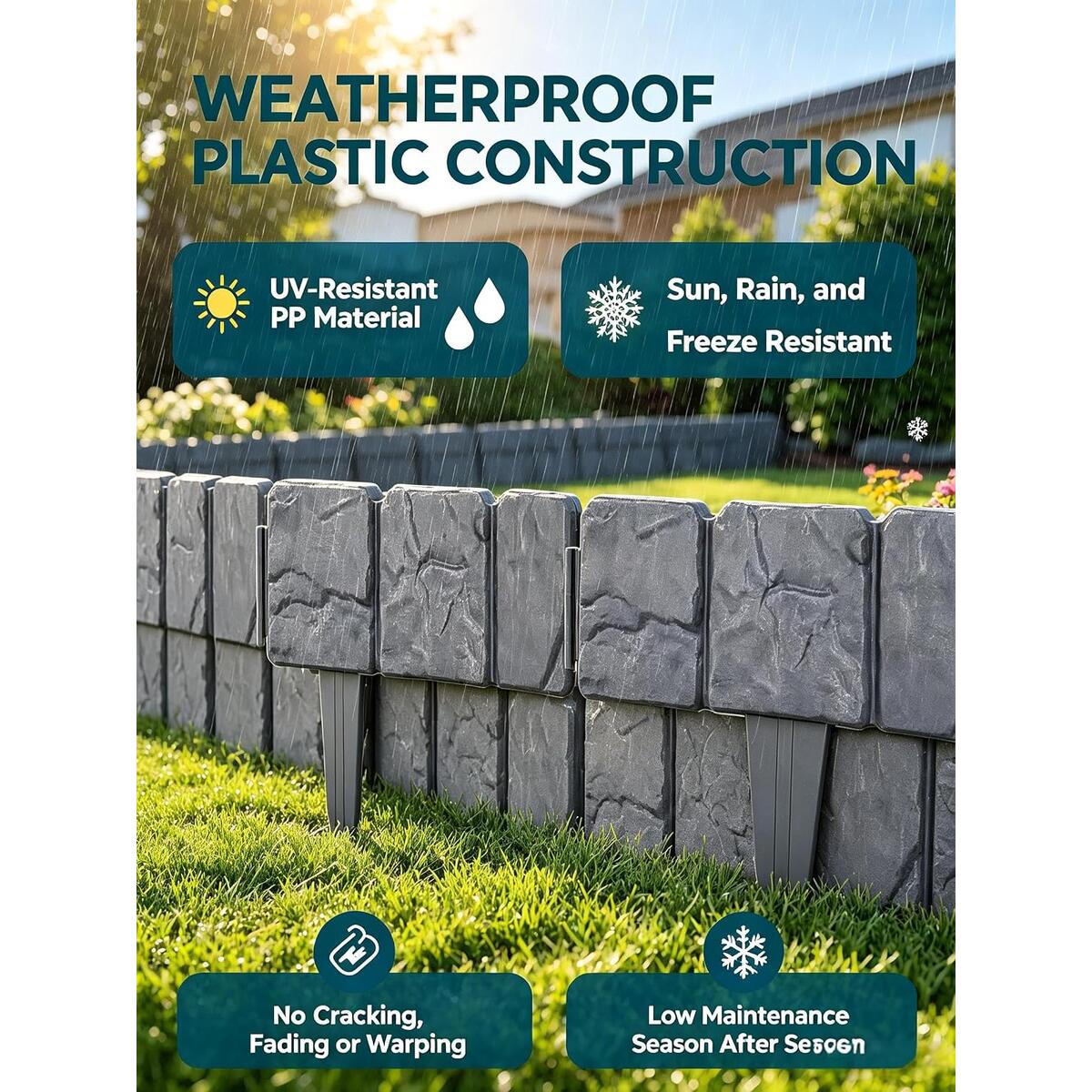 Imitation Stone Garden Fence Deals - RebateKey