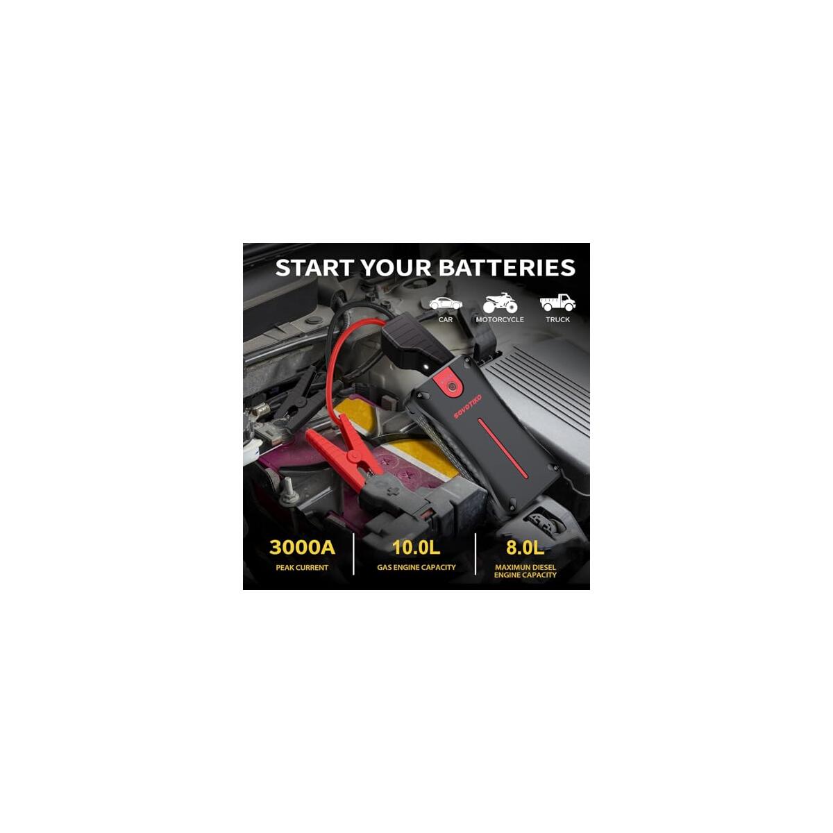 Car Battery Jump Starter 3000a Deals - RebateKey