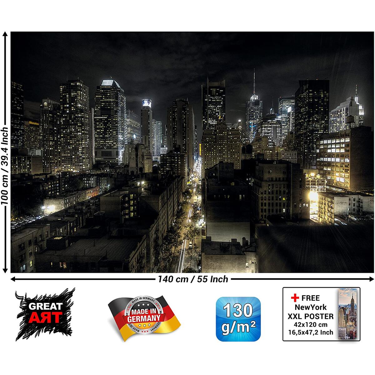 Poster Manhattan At Night Coupons - RebateKey