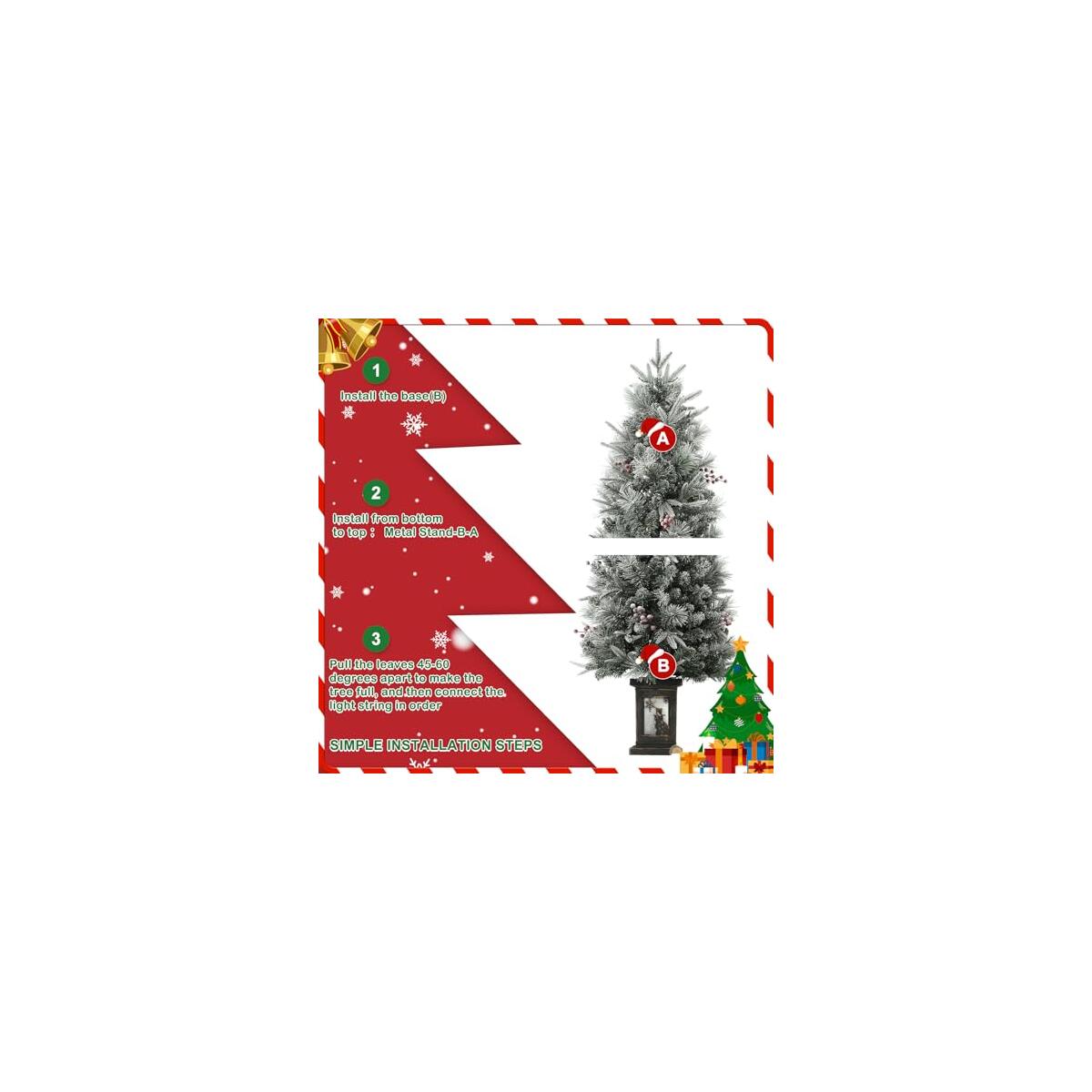 Garveehome Ft Pre Lit Flocked Deal - RebateKey