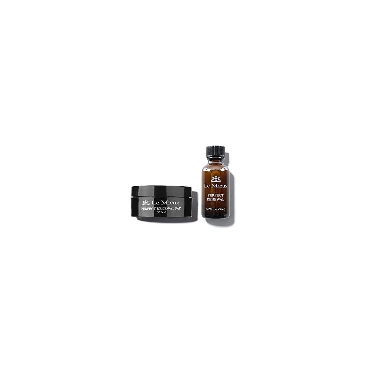 Le Mieux Perfect Renewal Set - Gentle Peel for Face with Mandelic Acid, Hyaluronic Acid, Licorice Root & Niacinamide - Facial Peel Pads for Clogged Pores & Dark Spots & Radiance (30 ml / 30 Pads)