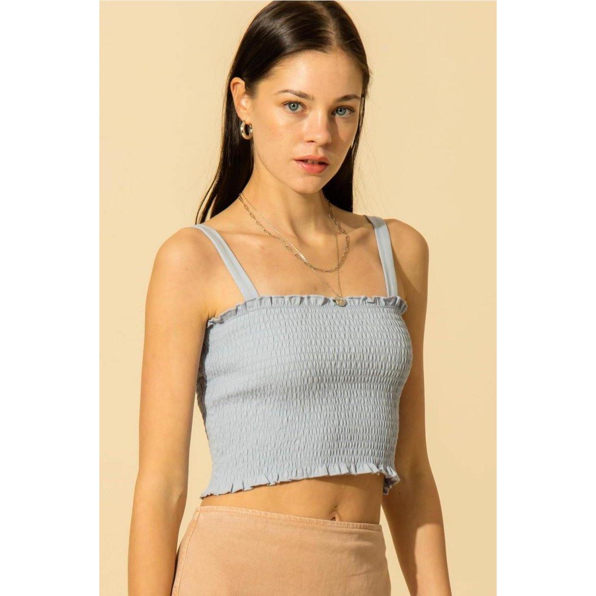 Hyfve Smocked Crop Cami Coupons - RebateKey