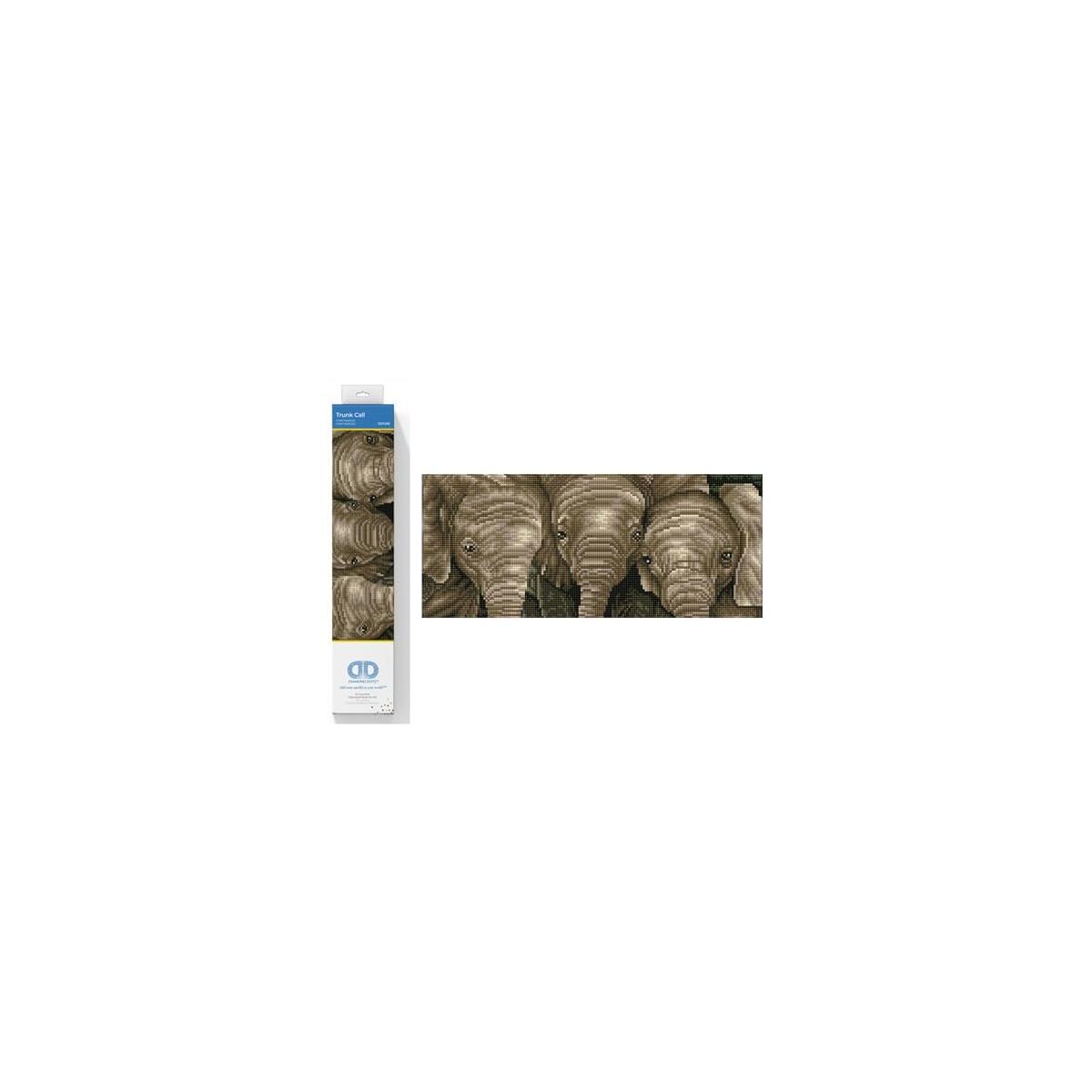 DIAMOND DOTZ Trunk Call Elephant Diamond Painting Kits for Adults - Diamond Art Kits a Relaxing Creative Craft Kit with Dotz Gems 10.4"x18.3"